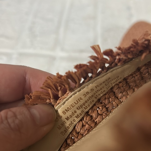 Sam Edelman Women's Reeta Mule Brown Open Weave Fringe Tassel Size 8 - Picture 7 of 12